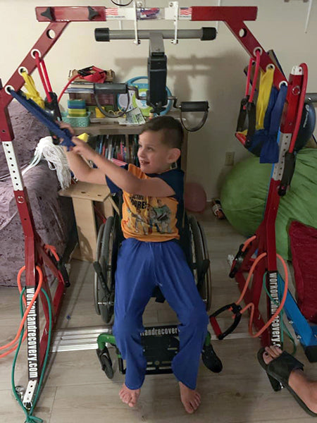The Emily W Family uses the UWAR Adaptive Home Gym as a family daily workout routine and are seeing amazing results!