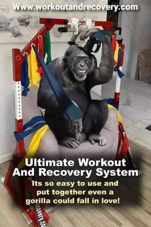UWAR exercise system promotional image showing simple setup